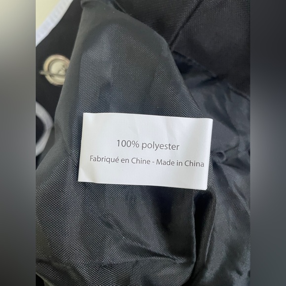 Black/White Joseph Ribkoff Metal Handle Tote Bag - Picture 10 of 11